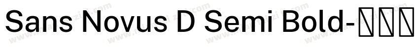 Sans Novus D Semi Bold字体转换